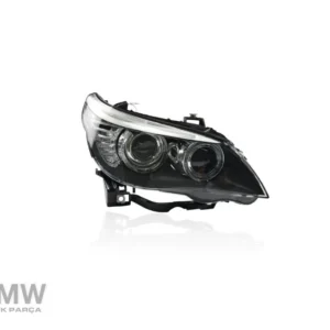 BMW E60 logolu orjinal sağ ön far, 63127177752